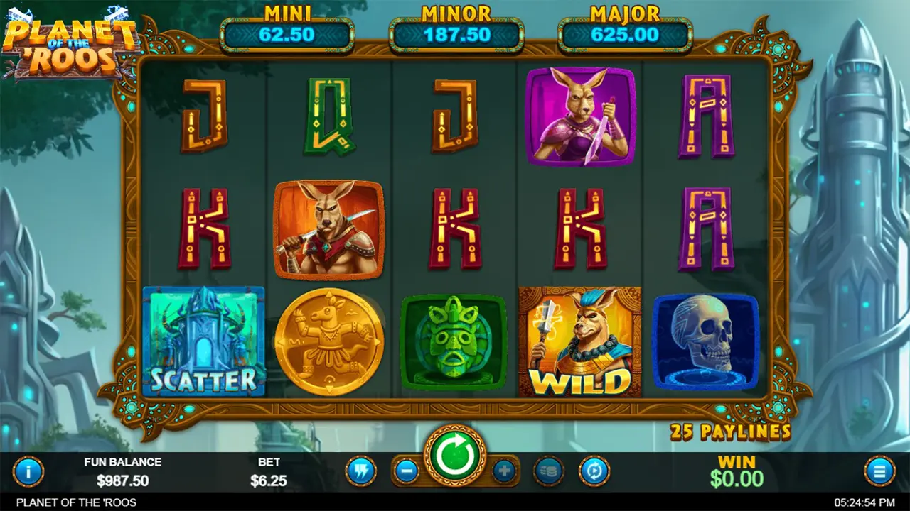 25 Free Spins on Planet of the Roos at Sloto Cash Casino