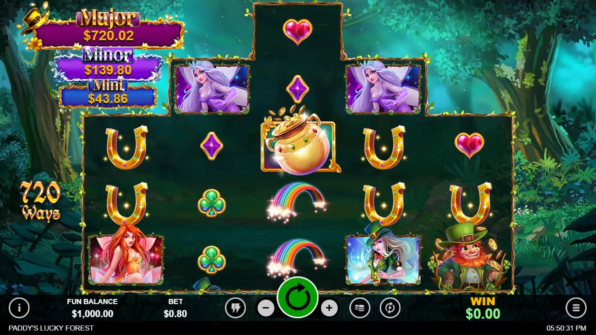 50 Free Spins on Paddy's Lucky Forest at Ozwin Casino