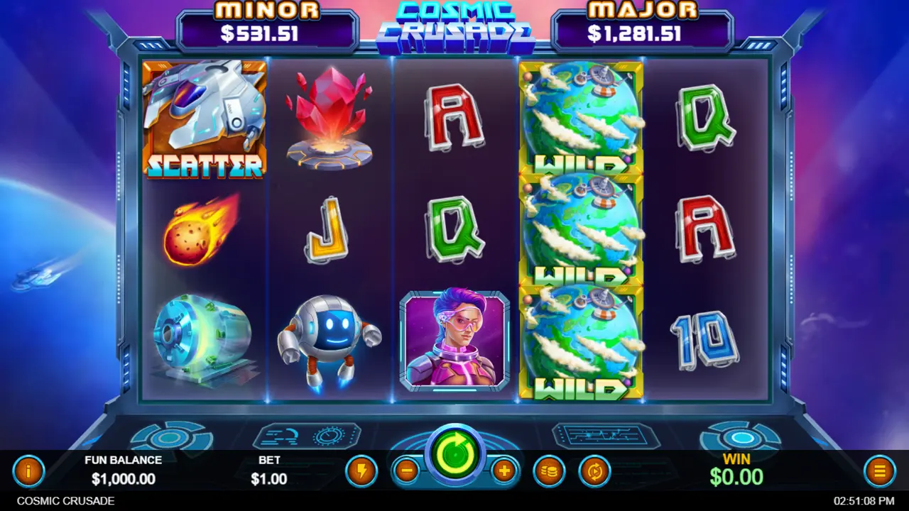 33 Free Spins on Cosmic Crusade at Ozwin Casino