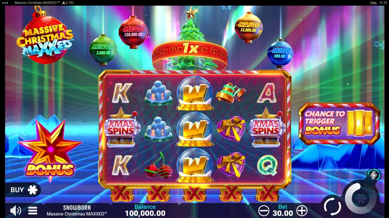 Play Massive Christmas MAXXED and WIN $100