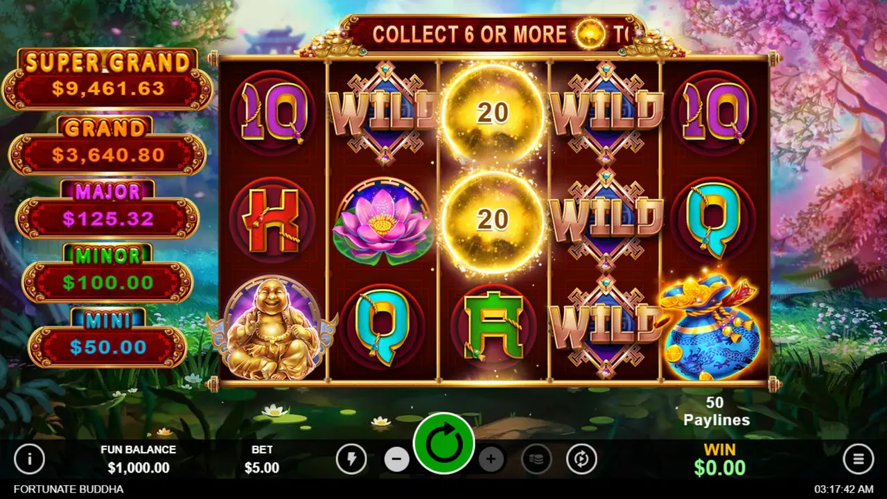 100 Free Spins on Fortunate Buddha at Ozwin Casino