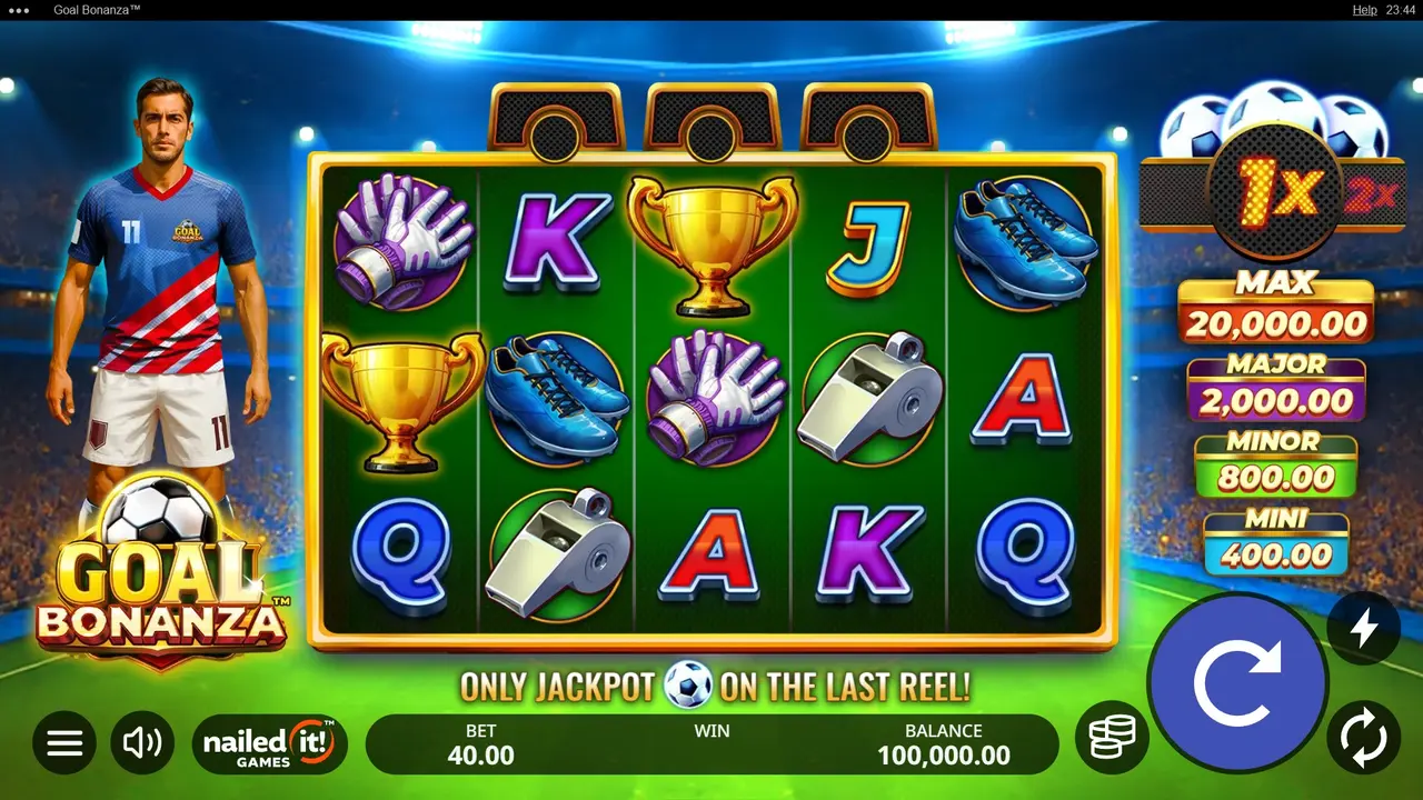 Play Goal Bonanza and WIN $100