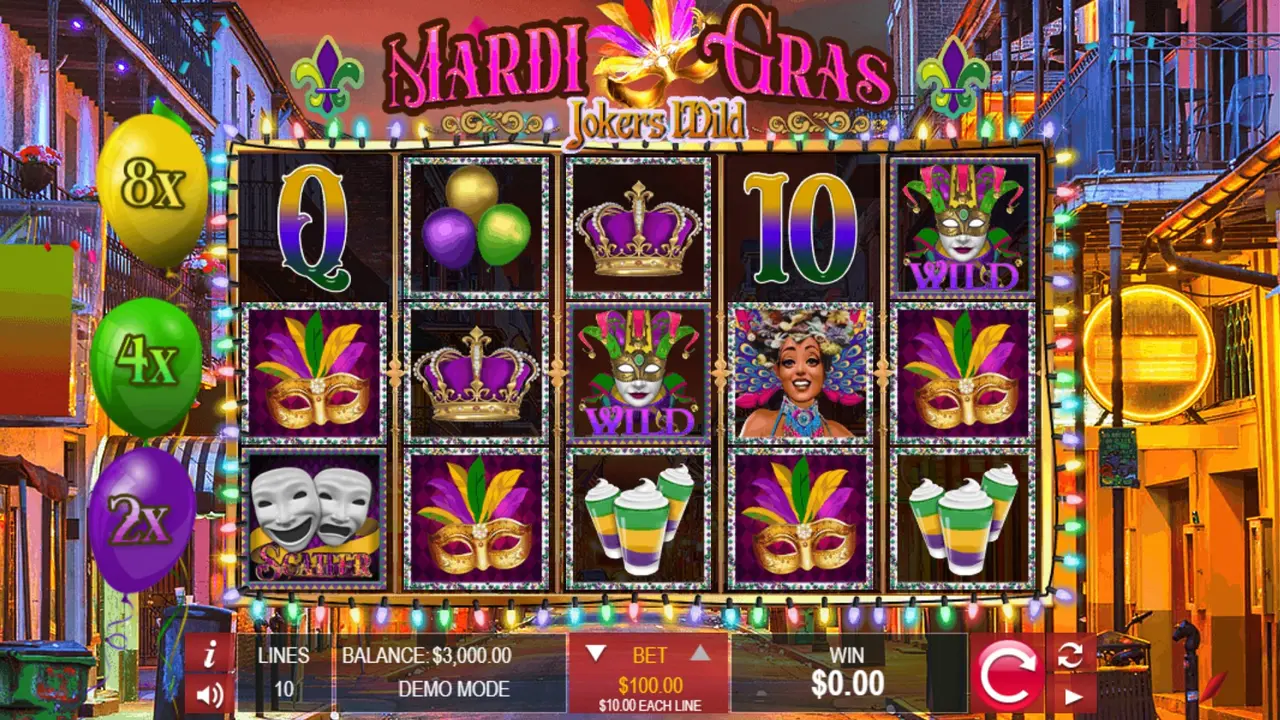 50 Free Spins on Mardi Gras at Miami Club Casino