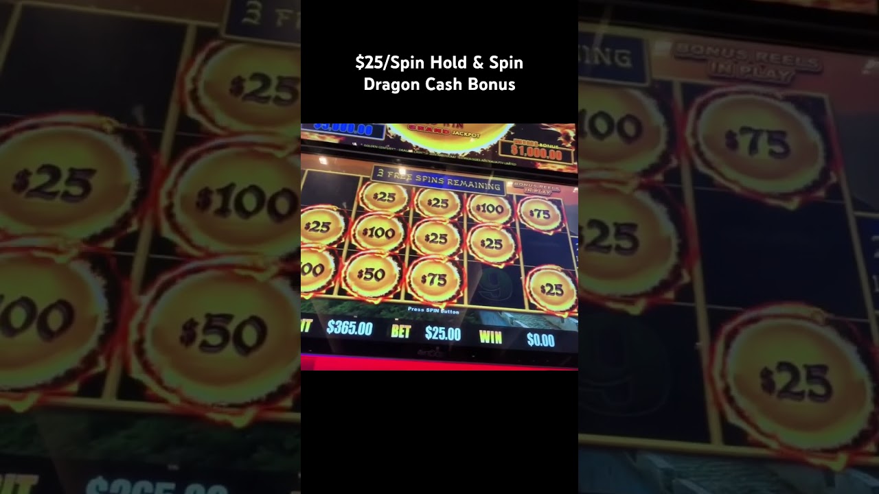 $/Spin Hold & Spin Bonus On High Limit Dragon Cash Slot Machine dragonlink slots dragoncash Video