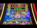 Lightning Link Spring Festival Slot! $1.25 Bet = Big Win! #slot #casino #slotkingspalace #gambling Video