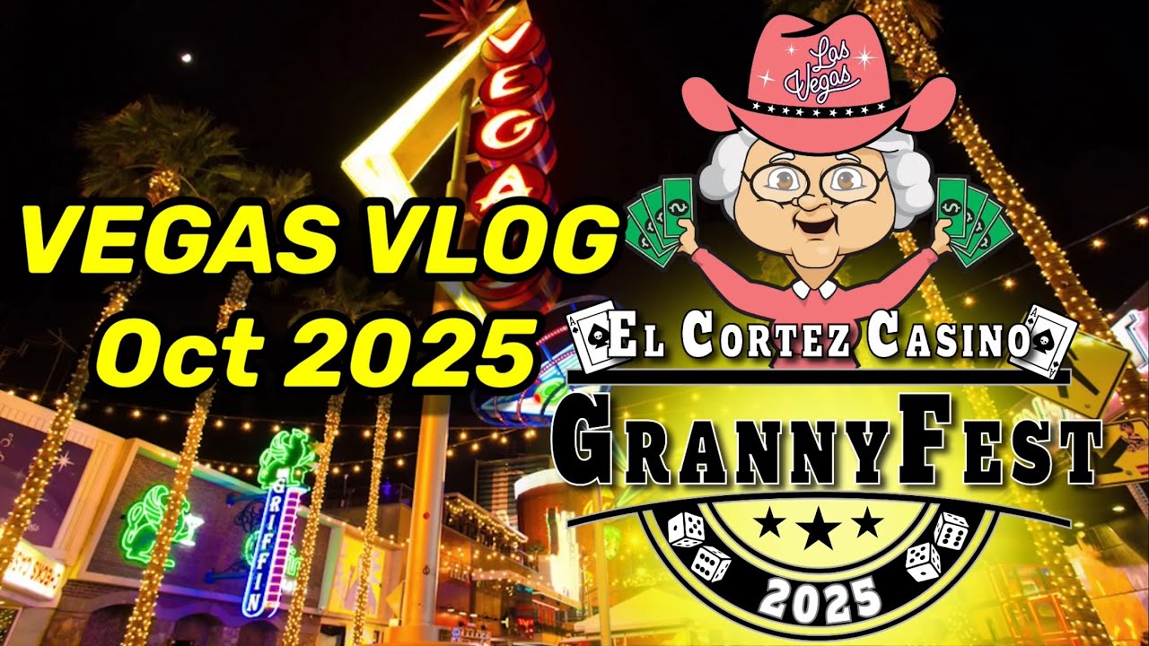Las Vegas Vlog Part I Vegas 2025 Trip Vlog | Big Slot Wins & GrannyFest Video