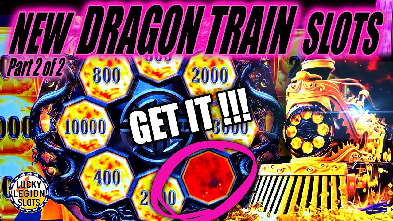 New DRAGON TRAIN Slot Machine - Part 2, All Slot Bonus, BIG WINS, Got Train Bonus Light & Wonder Video