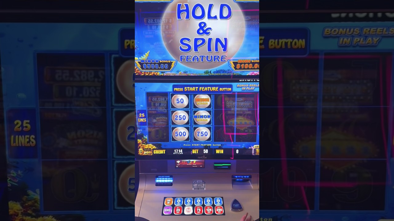 Magic Pearl Lightning Link Slot Hold and Spin Bonus Big Win! casino bonus lightninglink slots Video