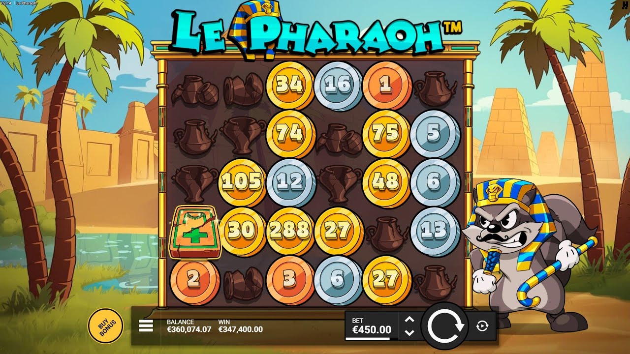 Le Pharaoh Slot Bonus Game Big Win x Online Casino Video