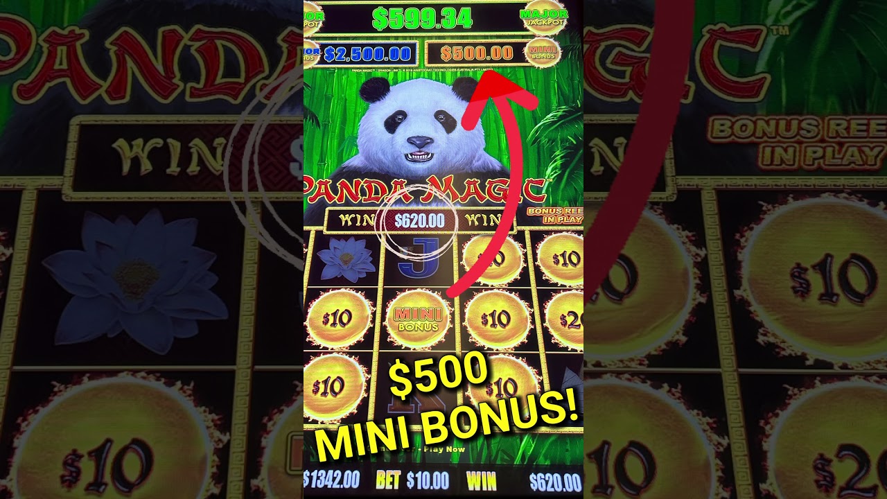 BIG WIN @ Casino! $10 BET! Panda Magic #slot #dragonlink #gaming #online #fyp Video