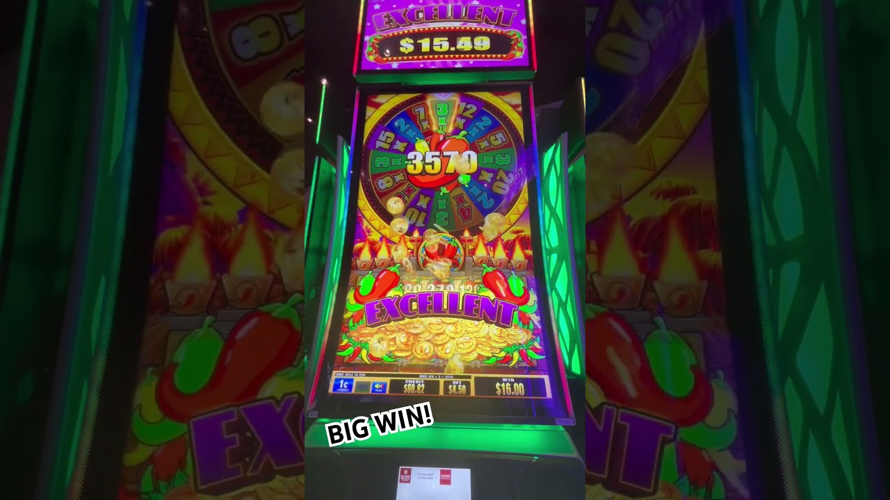 BIG WIN! X WHEEL CHILI BONUS -! $. MAX BET! CAESARS PALACE Video