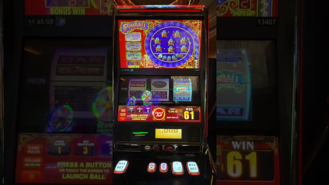 Pinball! Big Win! $75 bet. Bald Guy Greg keeps winning! #slotbonus #casino #vegas #slot Video