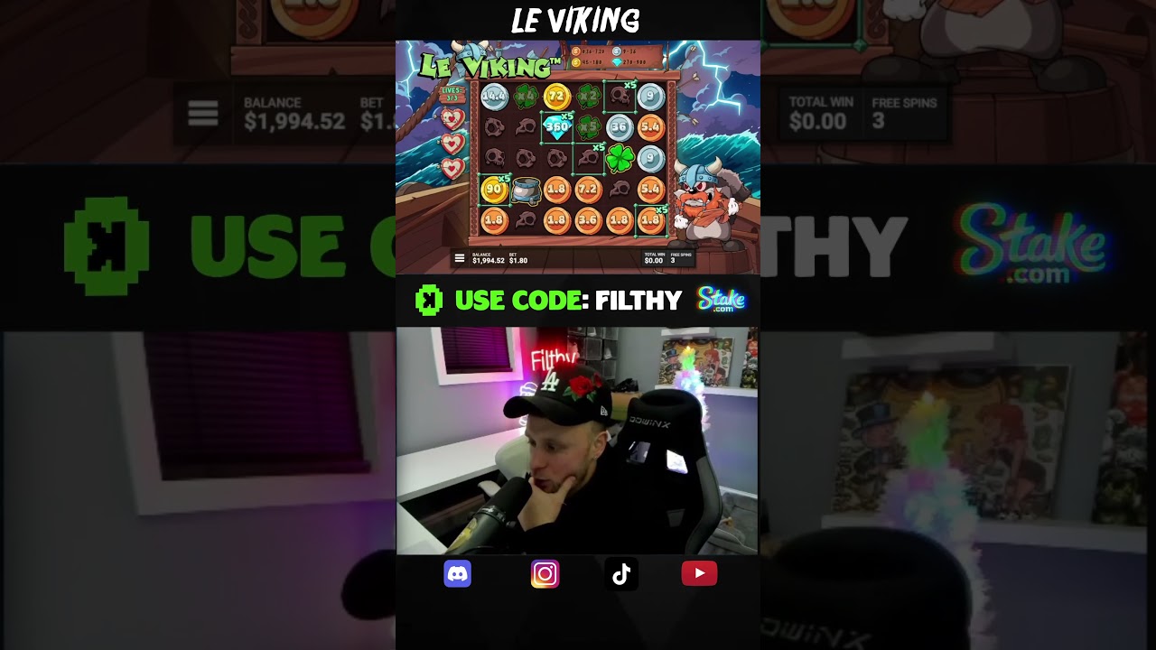 LE VIKING SLOT SAVES THE BALANCE BIG WIN shorts slots slot slotmachine bigwin win casino Video