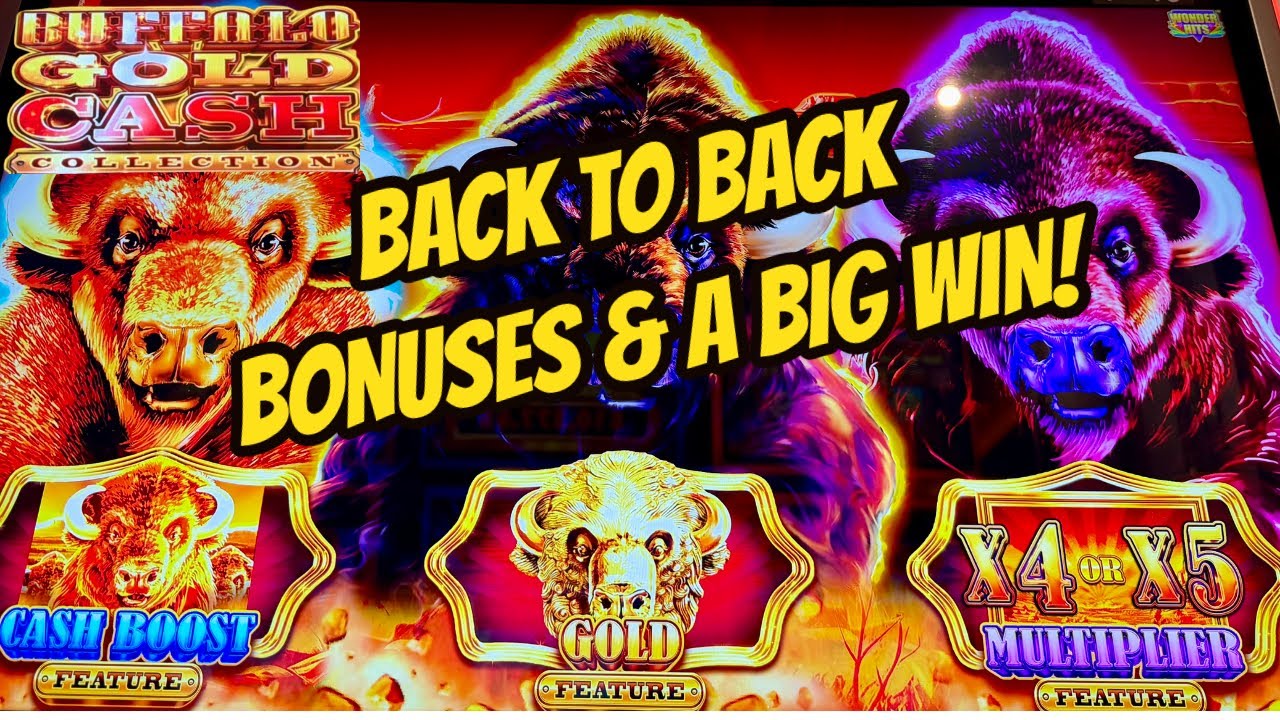 MY FIRST BIG WIN ON BUFFALO GOLD CASH! Video