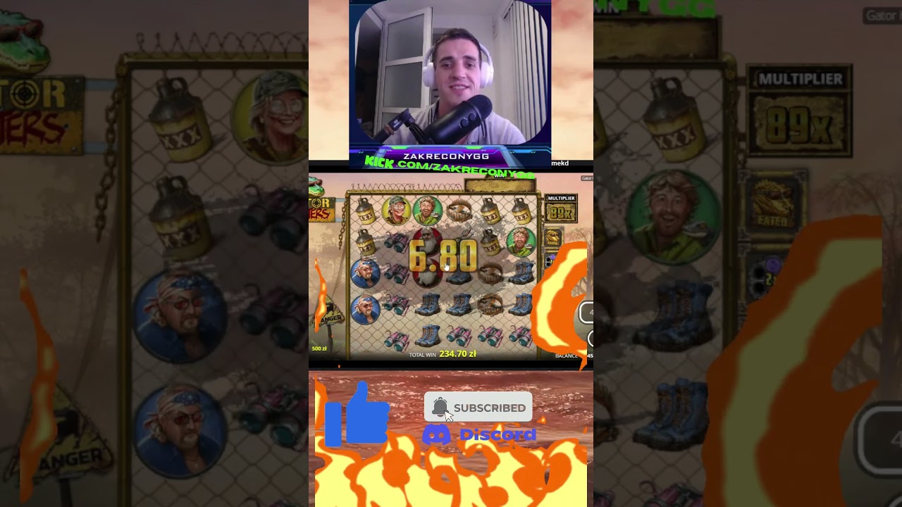 GATROR HUNTERS 6 scatters Big Win WooW! #casino #slot#BonusHunt #MegaWin #OnlineCasino #Sloty Video