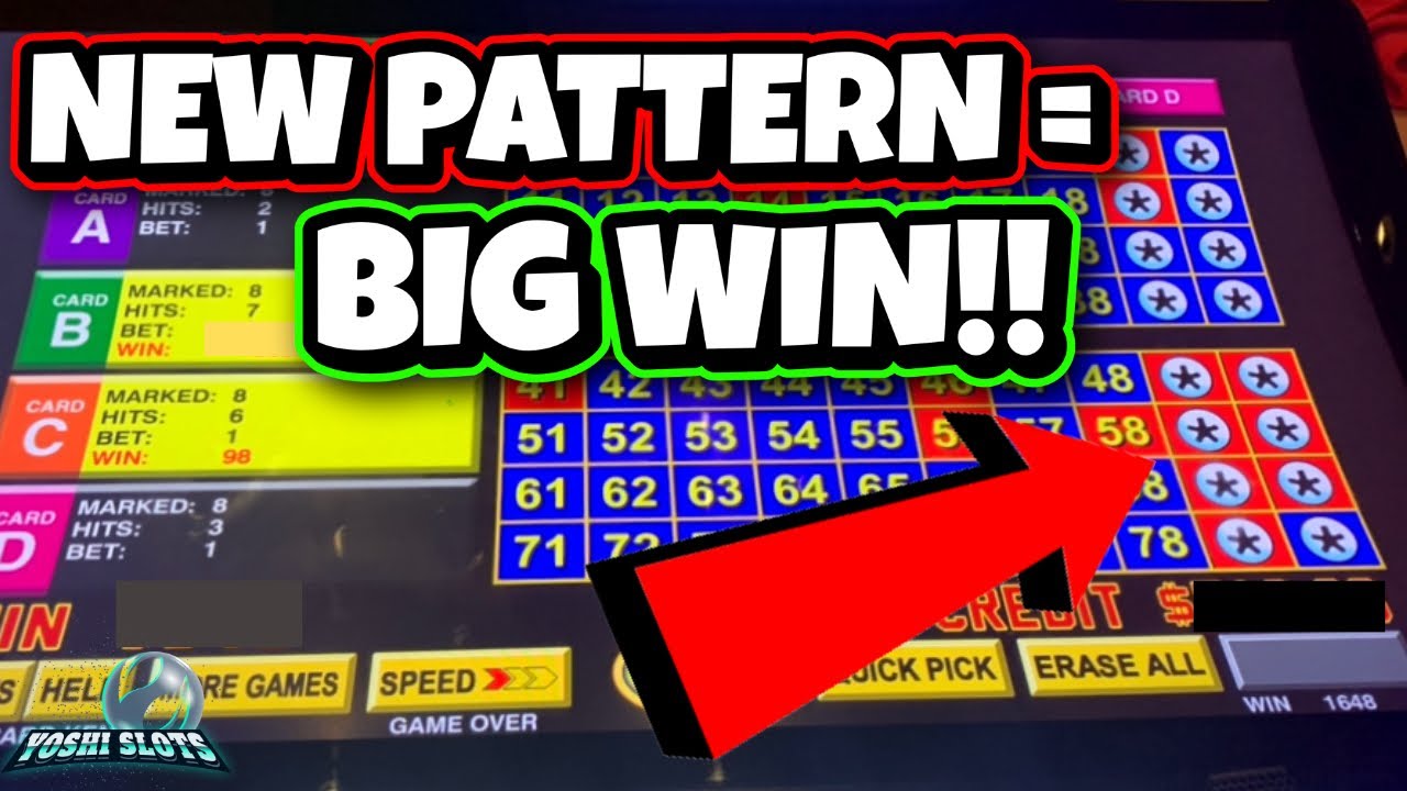 I TRIED a NEW PATTERN & IT PAID OFF!!! BIG WIN on 4 CARD KENO!!! Video