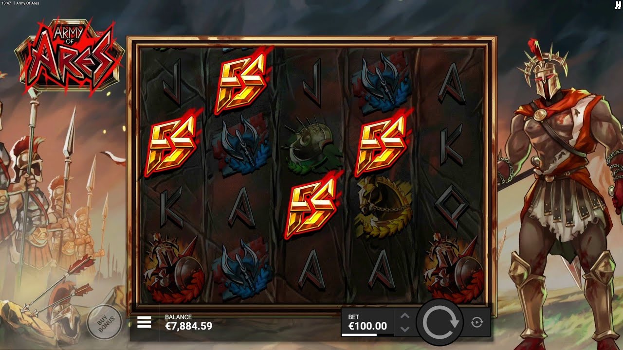 Army of Ares Slot Bonus Game Big Win x644 Online Casino Video