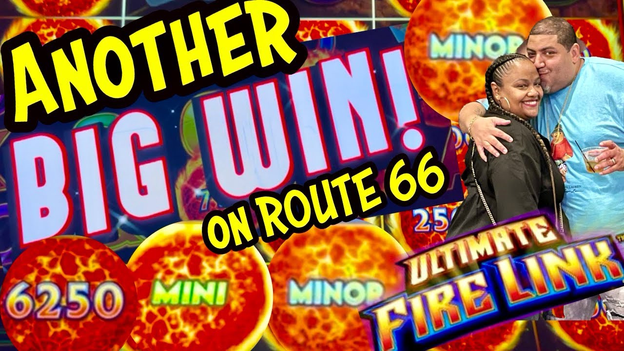 Ultimate Fire Link BIG WIN on Route ! liveslotplay ufl slots casino Video