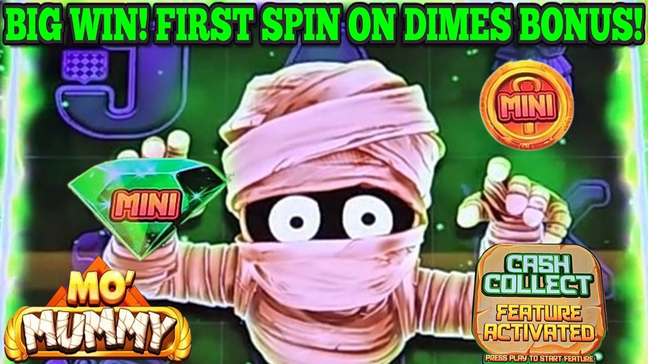 BIG WIN! FIRST SPIN ON DIMES BONUS ON MO MUMMY SLOT | Las Vegas Slots #vegas #casino #slots Video