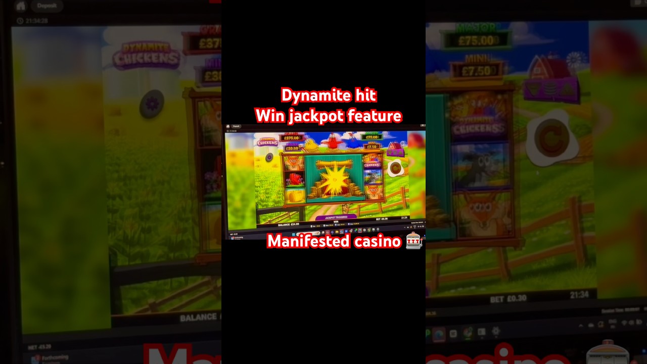 My first win - Dynamite hit - Win jackpot feature casino -slot bigwin shorts Video