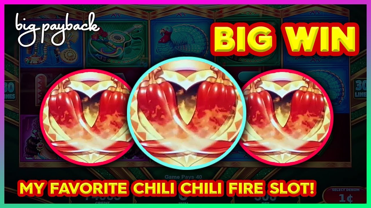 My FAVORITE Chili Chili Fire Slot! Hot Rush Red Fever - BIG WIN! Video
