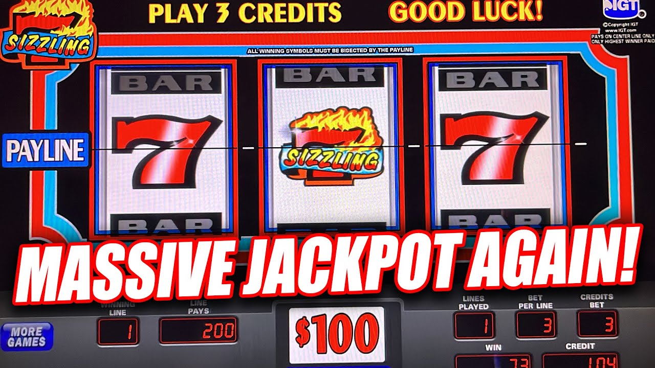 HIGH LIMIT SLOT JACKPOT SIZZLING BIG WIN ON THIS CLASSIC SLOT MACHINE Video