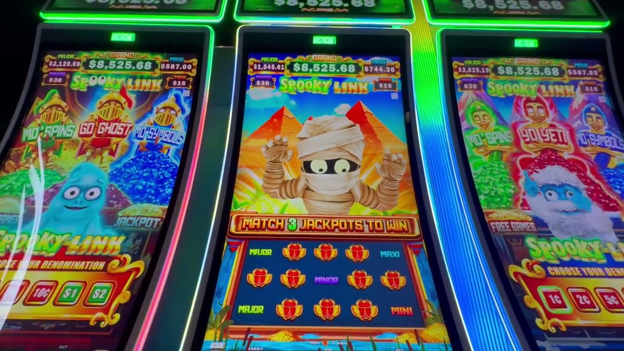 Big WIN on Spooky Link Slot Machine @WinStarWorldCasinoandResort Video