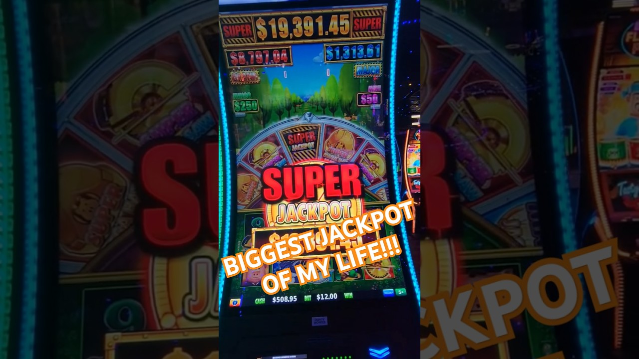 BIGGEST Jackpot of My Life! SUPER GRAND Hit on Huff N’ Even More Puff! shorts slot jackpot Video