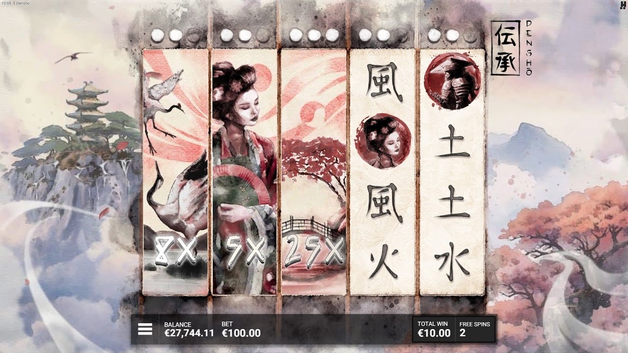 Densho Slot Bonus Game Big Win x Online Casino Video