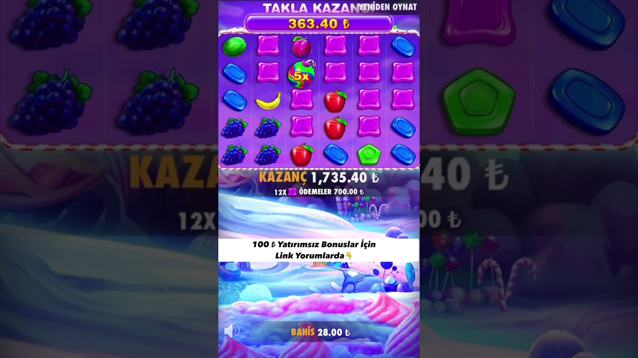 Bu Kadar Güzel Bir Kombo Gördünüz Mü Sweet Bonanza Big Win #casino #slot #slotoyunları Video