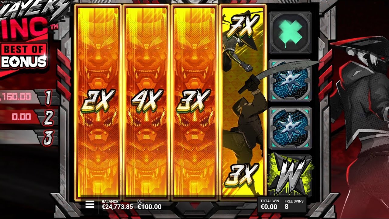 Slayers Inc Slot Bonus Game Big Win x Online Casino Video