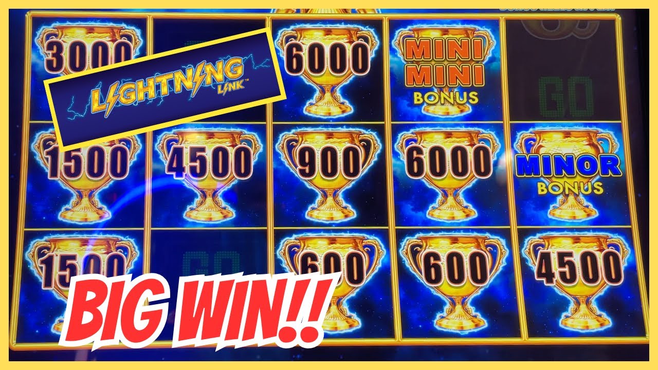 ️BIG WIN on Lightning Link️Checkered Flag Slot We got the Trophies over and over in Las Vegas!! Video