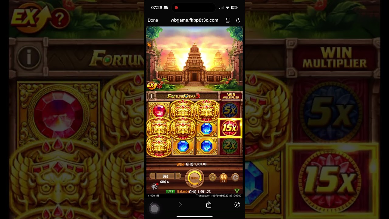 Fortune Gems | Tada/Jili Games | Super Mega Win bigwin slots slotshorts tadagaming Video