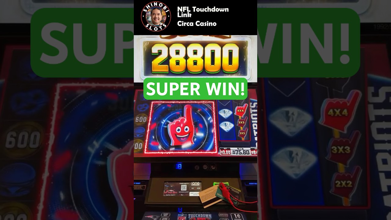 Scooore! Awesome NFL Touchdown Link slot BIG WIN Bonus! shinobislots shortfeed shorts Video