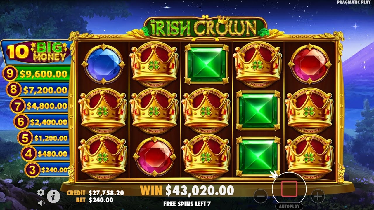 Irish Crown Slot Bonus Game Big Win Online Casino Video