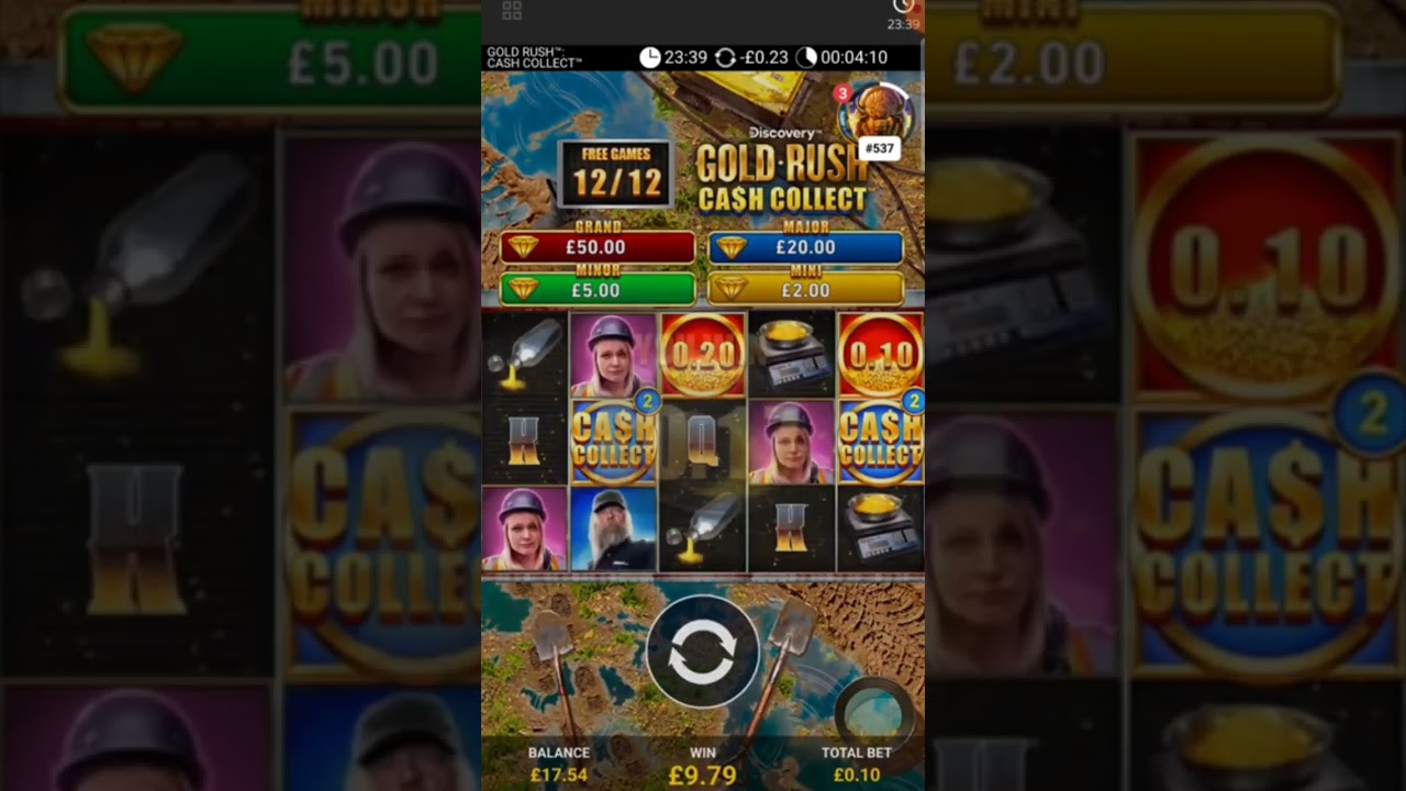 BIG WIN on GOLD RUSH CASH COLLECT Slot Slots Online Casino Game Video