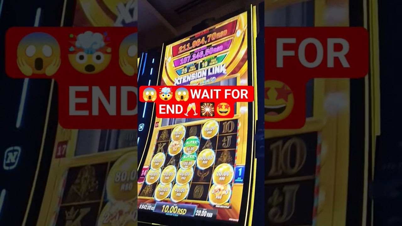 SLOT MACHINE MAX BET CHAOS INSANE EXTENSION LINK BONUS! slot shortsfeed youtubeshorts viral Video