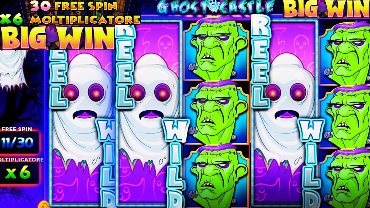 BIG WIN SLOT Ghost Castle Slot 30 Free Spins with x6 Multiplier! Video