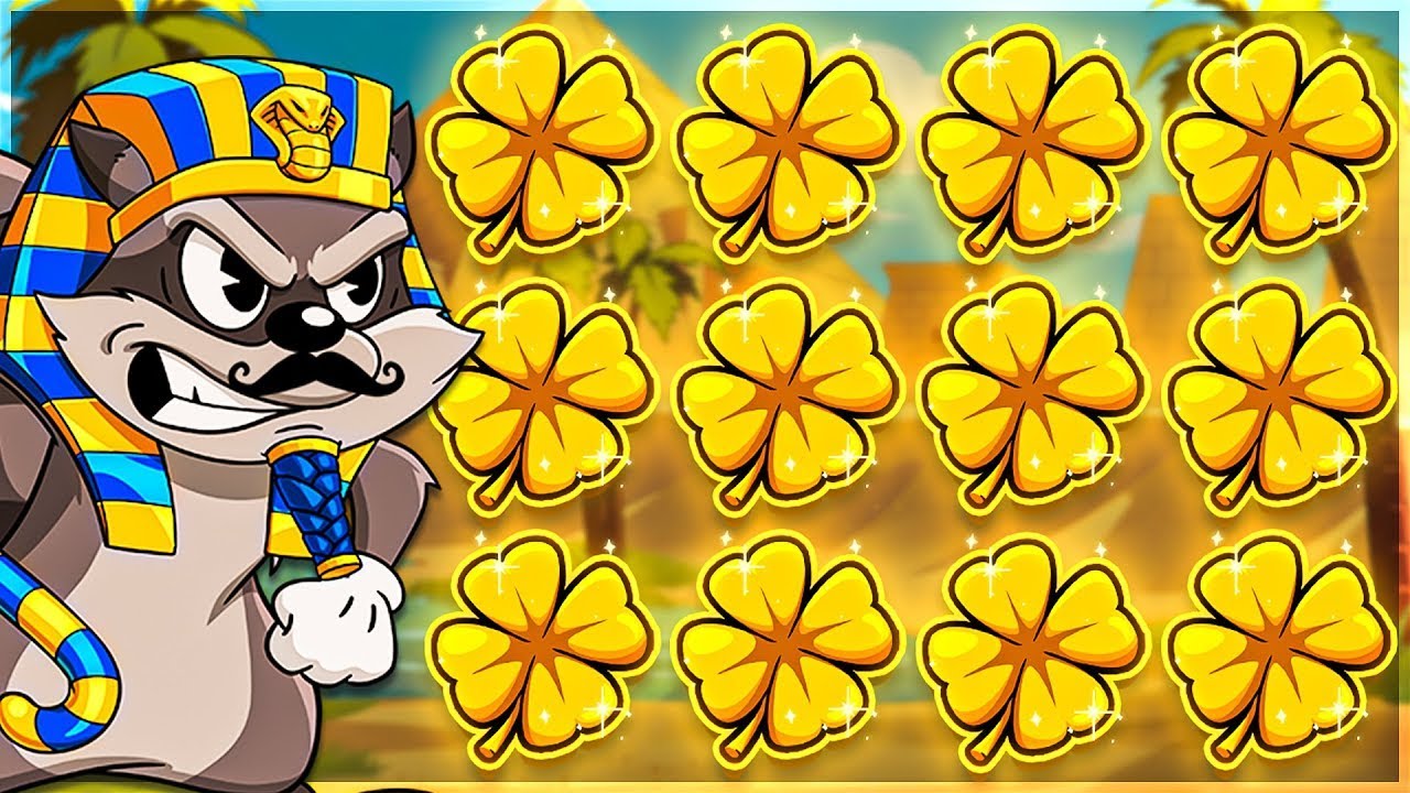 GOLDEN CLOVERS On LE PHARAOH SLOT!! (HUGE WIN) Video