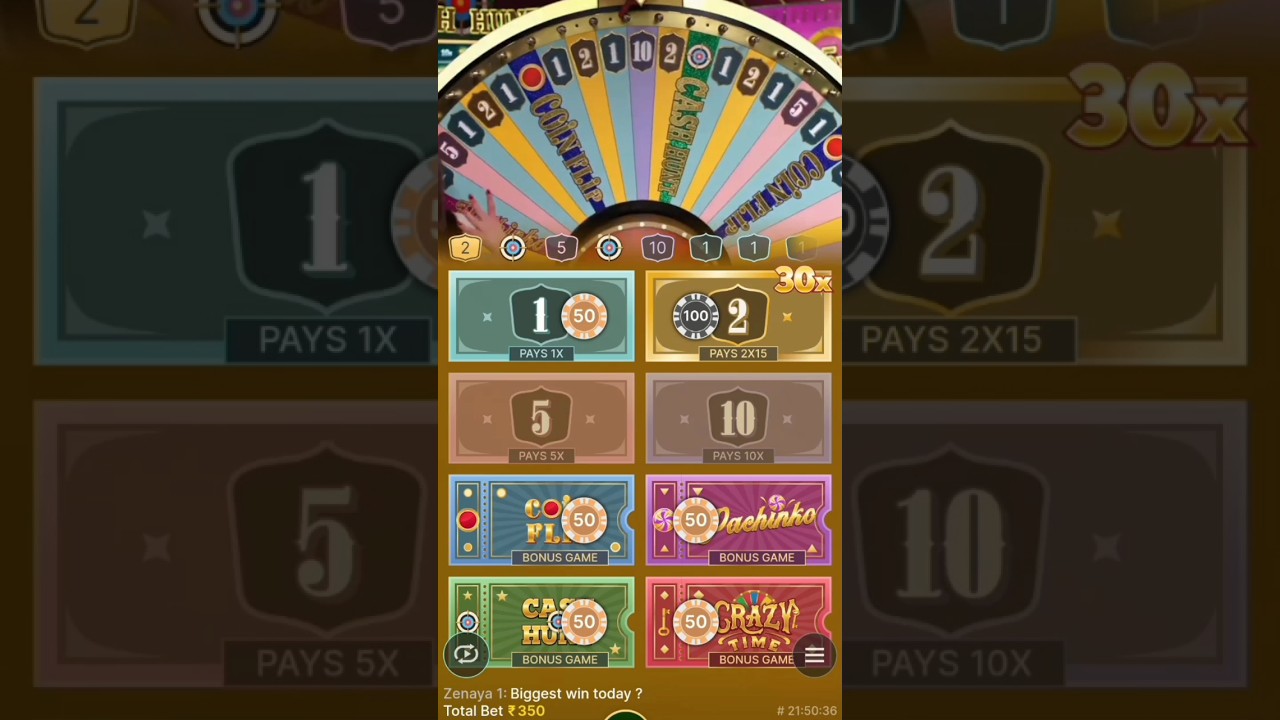 Crazy time 30x multiple on number 2 Big win tomorrow #shortsvideoviral2022 #tricks #subscribe Video