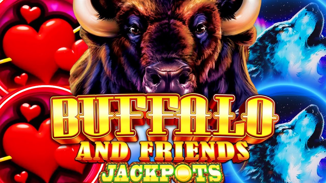 BIG WIN! BUFFALO AND FRIENDS JACKPOTS! HEARTS & TIMBERWOLVES! Slot Machine (ARISTOCRAT GAMING) Video