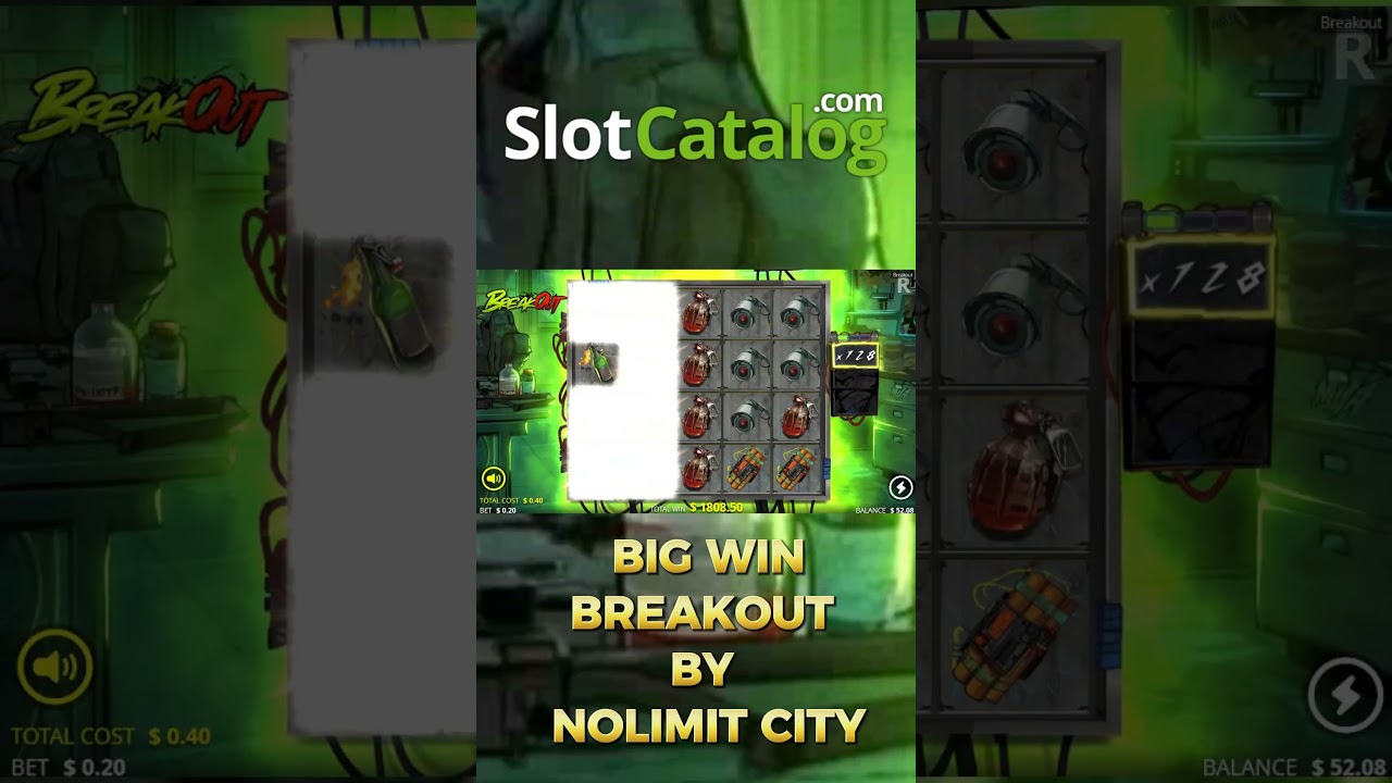 Breakout slot Big Winvideoslots slot games bigwin videogames gaming igaming slotcatalog win Video