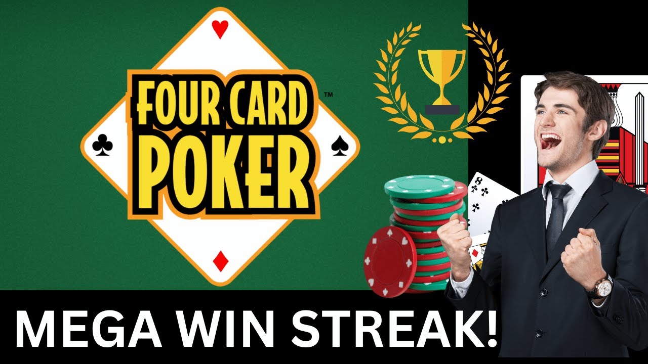 MEGA WIN STREAK on Four Card Poker - Big wins! Video