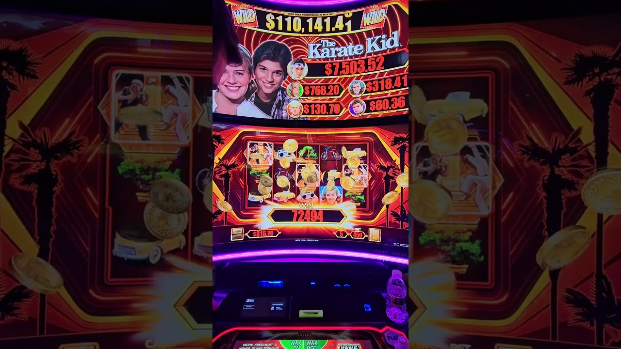 HUGE win on Karate Kid Bonus slot machine #slot #gamblinggame #casino Video