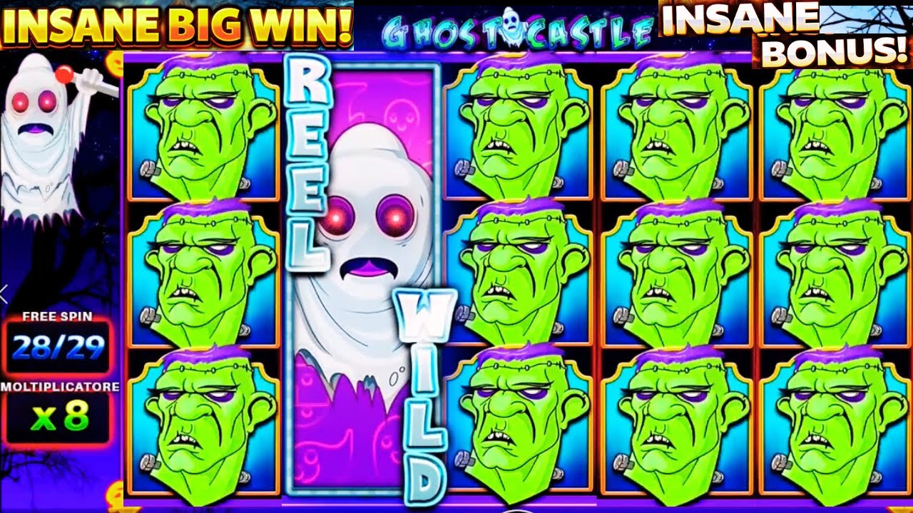 INSANE BIG WIN on Ghost Castle Slot | MEGA BONUS & FREE SPINS MASSIVE PAYOUT! Video