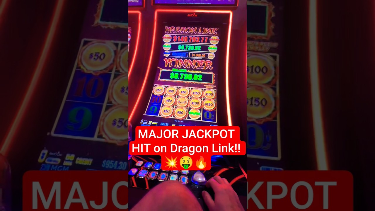 $8,738 MAJOR Jackpot! Dragon Link Going Crazy #shortsfeed #casino #fun #win #slot #youtubeshorts Video