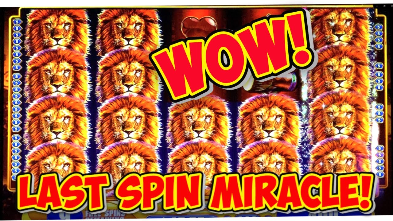 LAST SPIN MIRACLE BRINGS HUGE WIN! | Great Session on the Classic KING OF AFRICA WMS Slot Machine Video