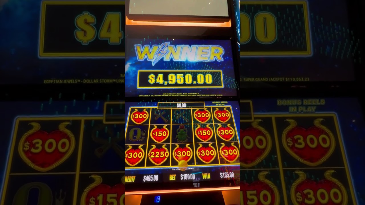 DOLLAR STORM $150 BET HOLD & SPIN BONUS BIG WIN! #casino #casinogames #slot Video