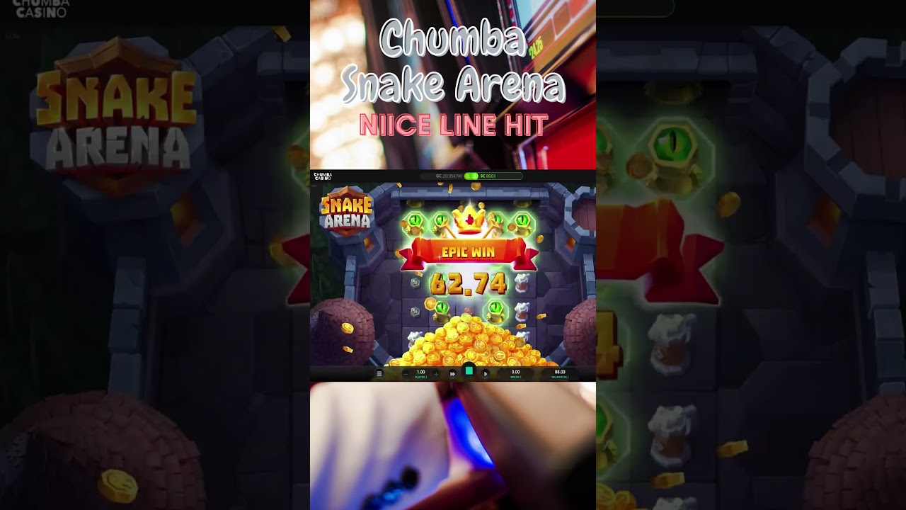 Chumba Sweepstakes Casino: Snake Arena Big Win #chumbacasino #bigwin #snakearena Video