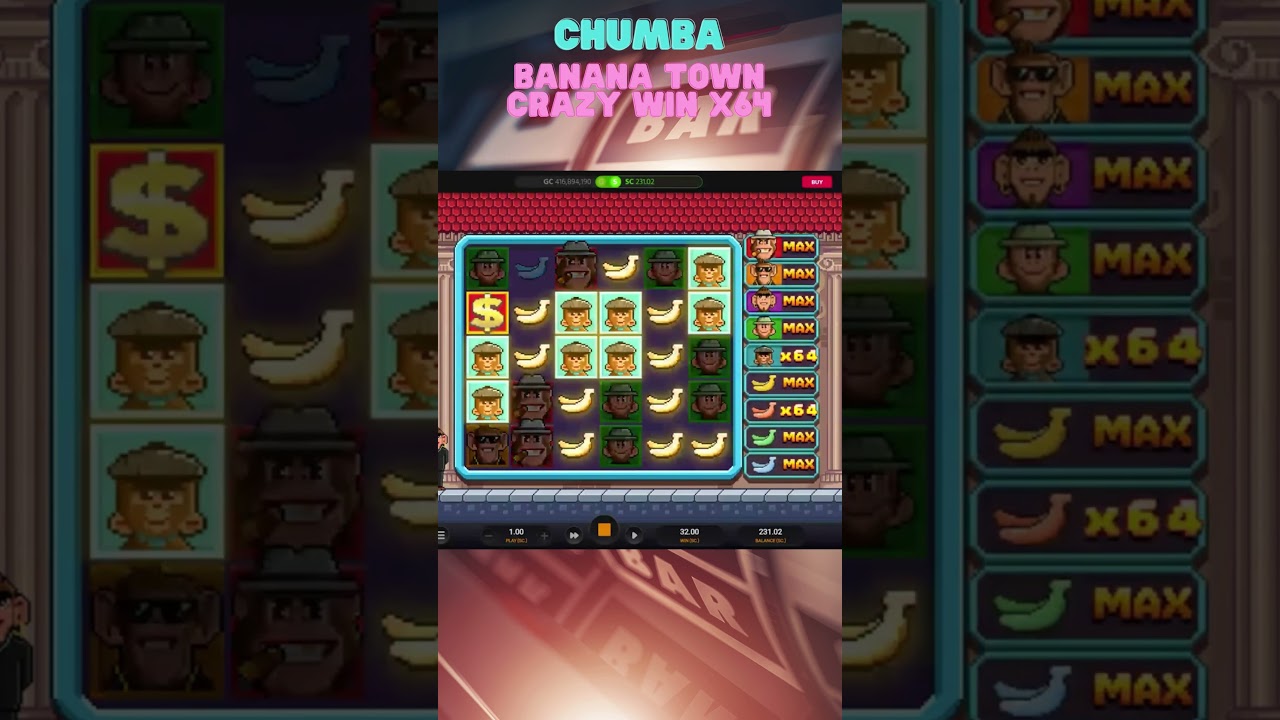 Chumba Sweepstakes Casino: Banana Town x Big Win chumbacasino bananatown chumashcasino Video